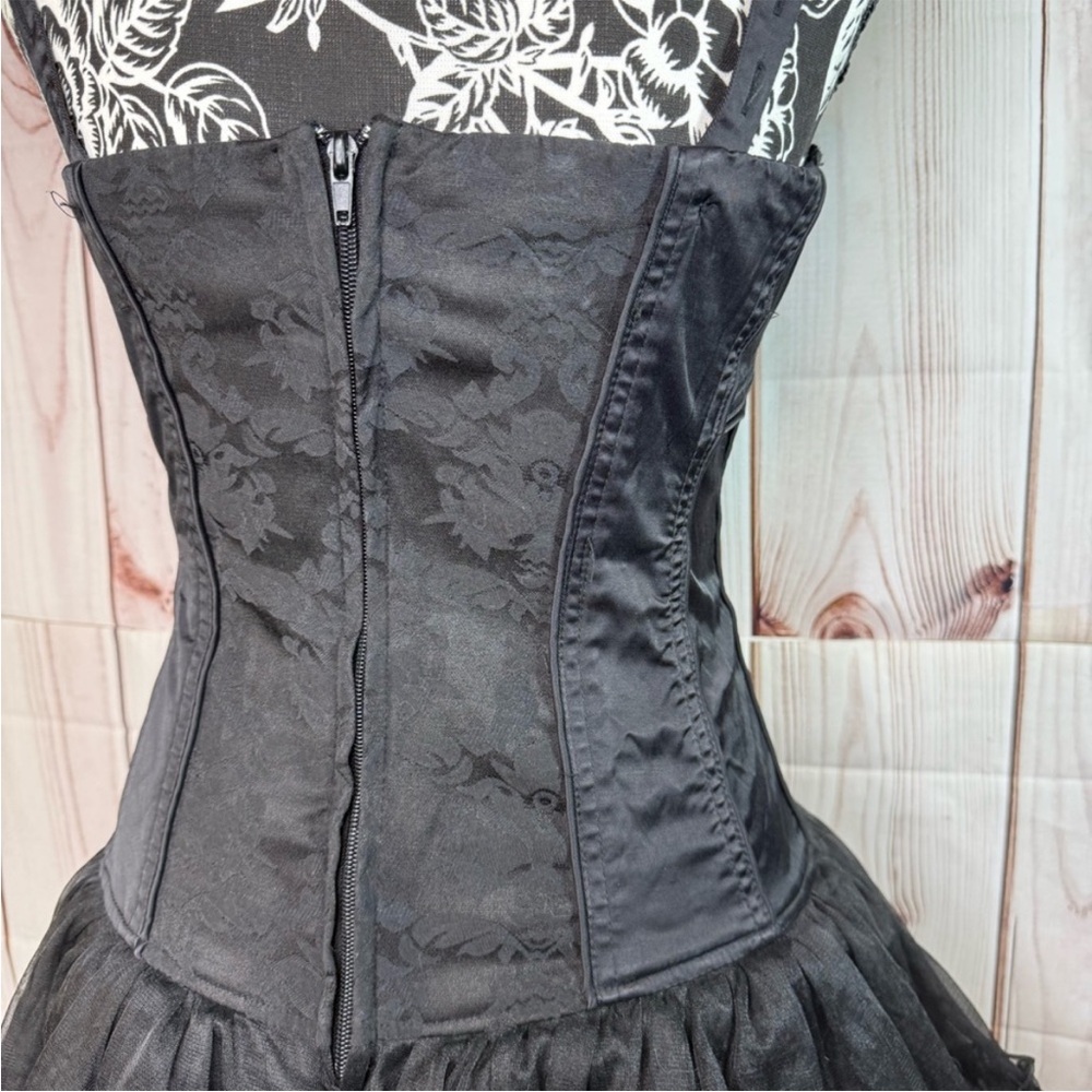 Vintage TRIPP NYC Daang Goodman Structured Corset Tutu Dress in Black size Small - Picture 7 of 13